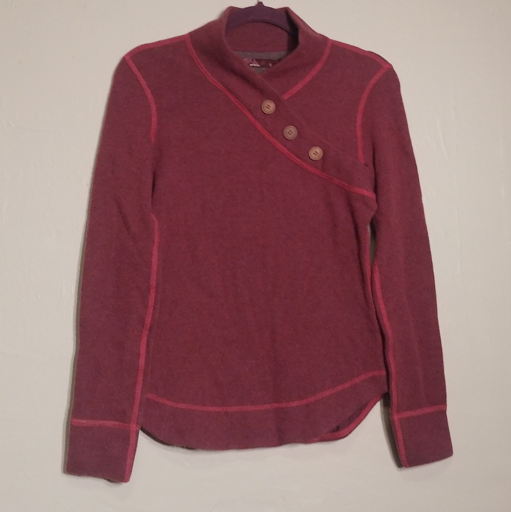 Prana Wool Blend Cowl Neck Sweater